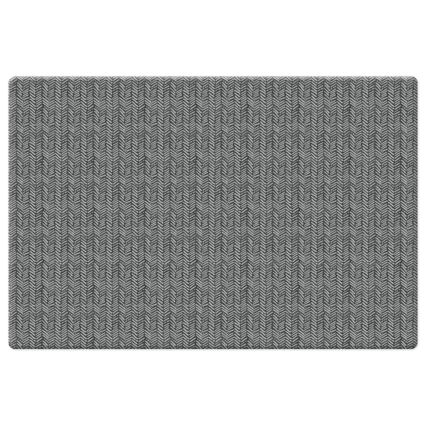 Graphite Herringbone - Comfort Floor Mat 30 x 20