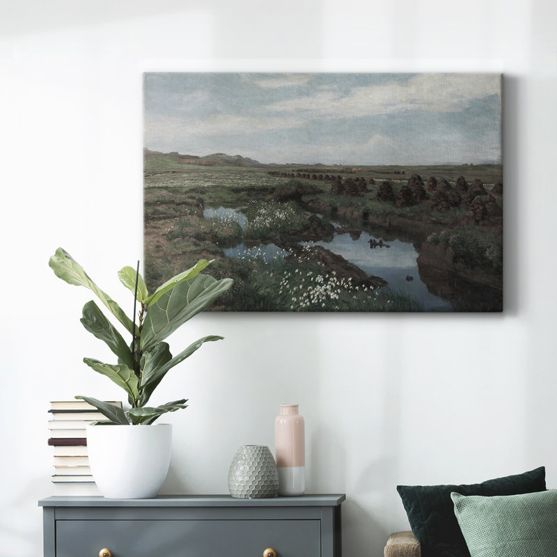 Paysage rétro-Dxxvi, H 33 po x l 49 po x P 1,5 po, Toile tendue