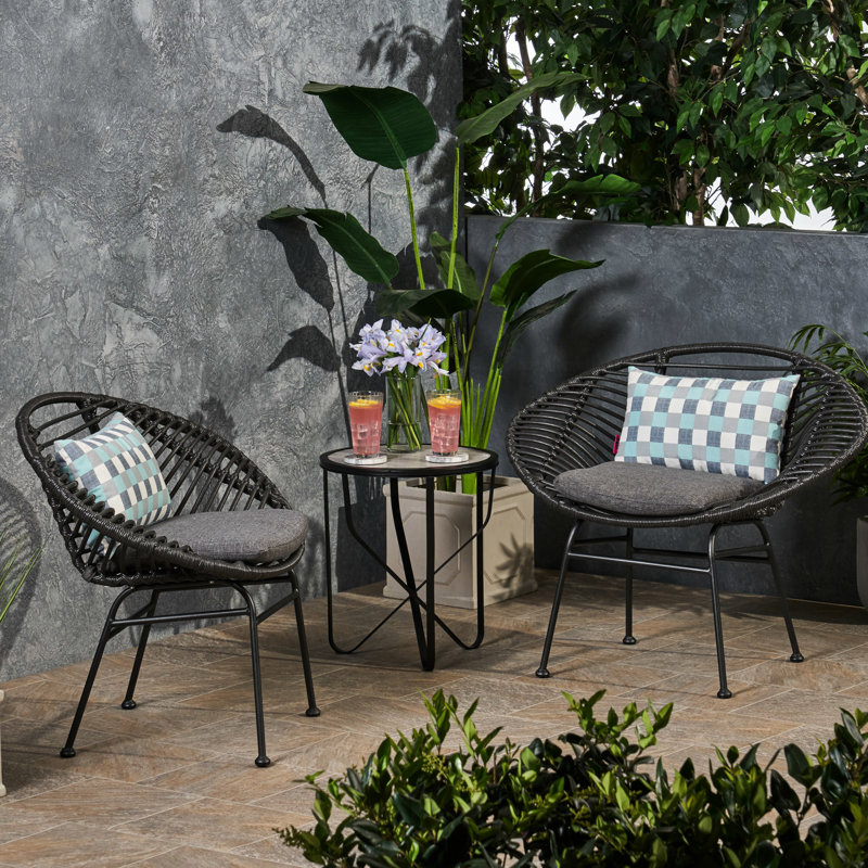 Chaise Cool Basket pour espace de loisirs extérieur - gris, fer et plastique, 29,48 po Hauteur, 22,76 po de largeur, 35,93 po de profondeur, 11,64 lb, assemblage requis
