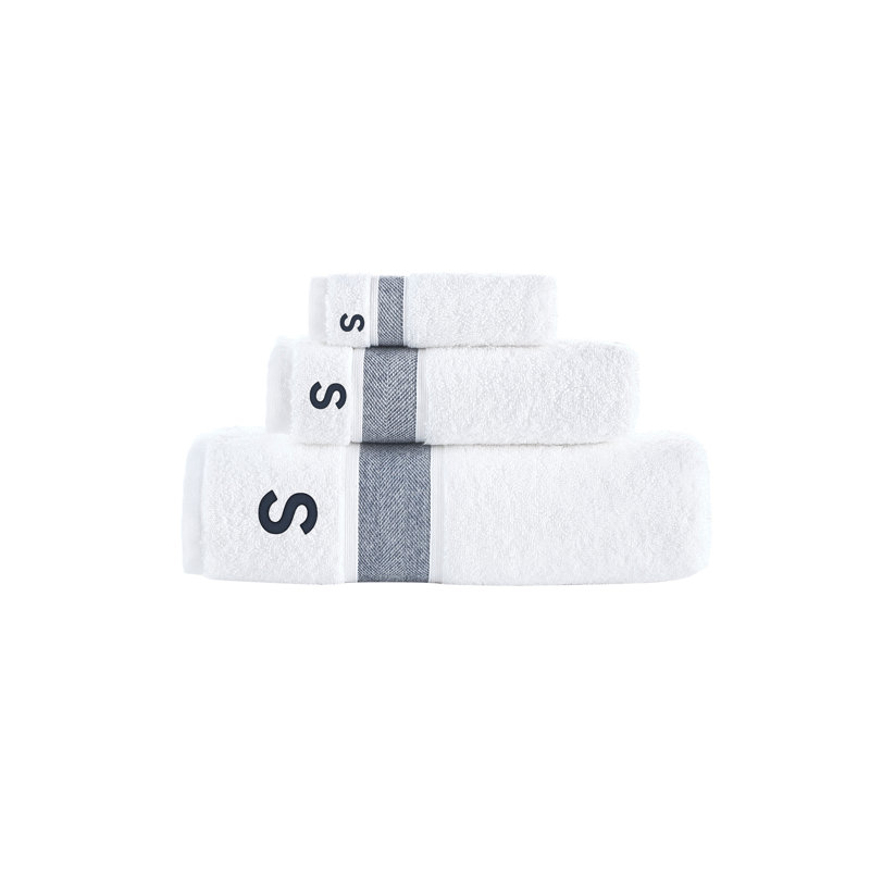 Dieter 3 pcs Towel Set, Navy, S