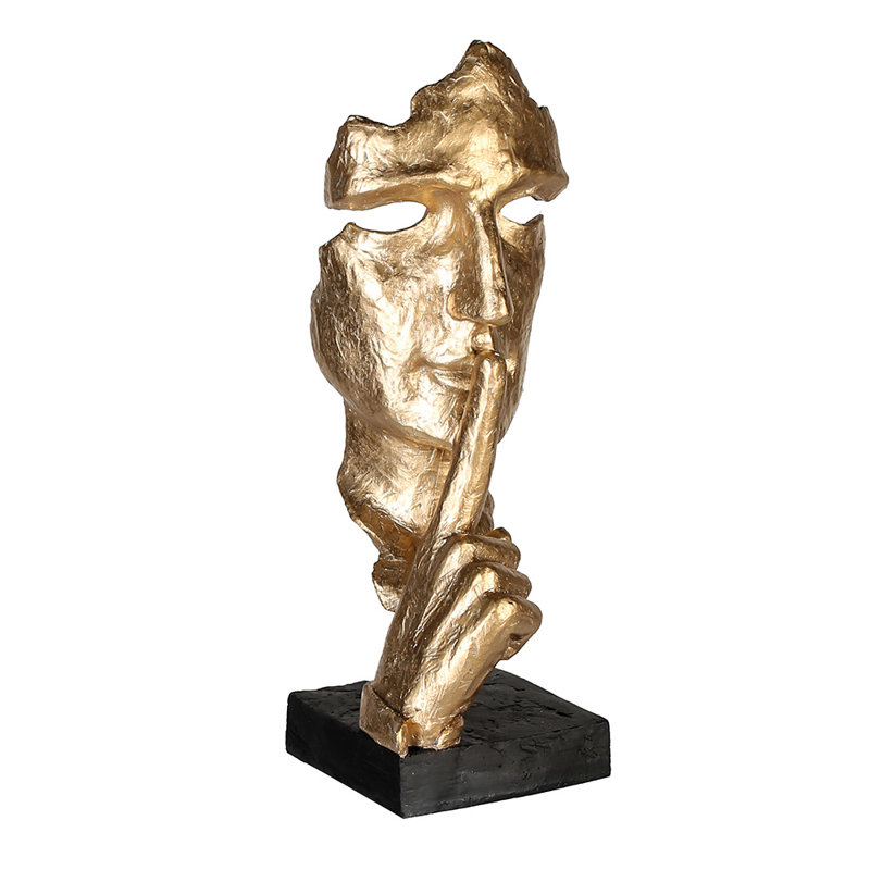 Lydia People Figurines & Sculptures, Gold/Black