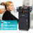 35.43 H x 15.74 W  Wood Salon Trolley Cart With 4 Wheels