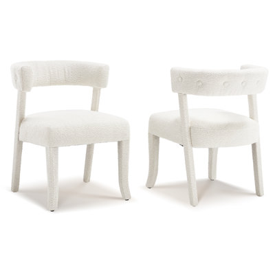 30'' H Tufted Solid Wood Dining Chairs (Set of 2)