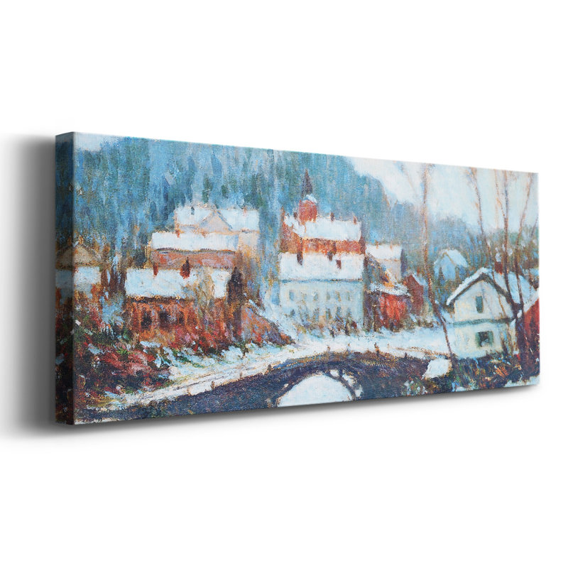 Sandviken, Norvège, 1895, toile tendue 02-Gallery, H 12 po x l 30 po x P 1,5 po