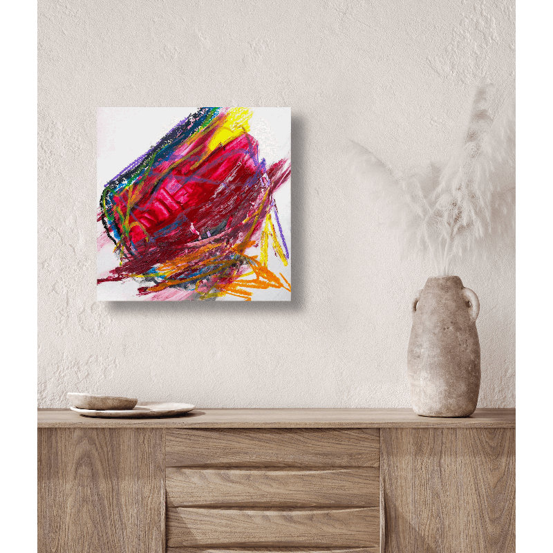 Ruby - Artist Enhanced Canvas Print, Wrapped Canvas, 48" H x 48" W x 1.5" D