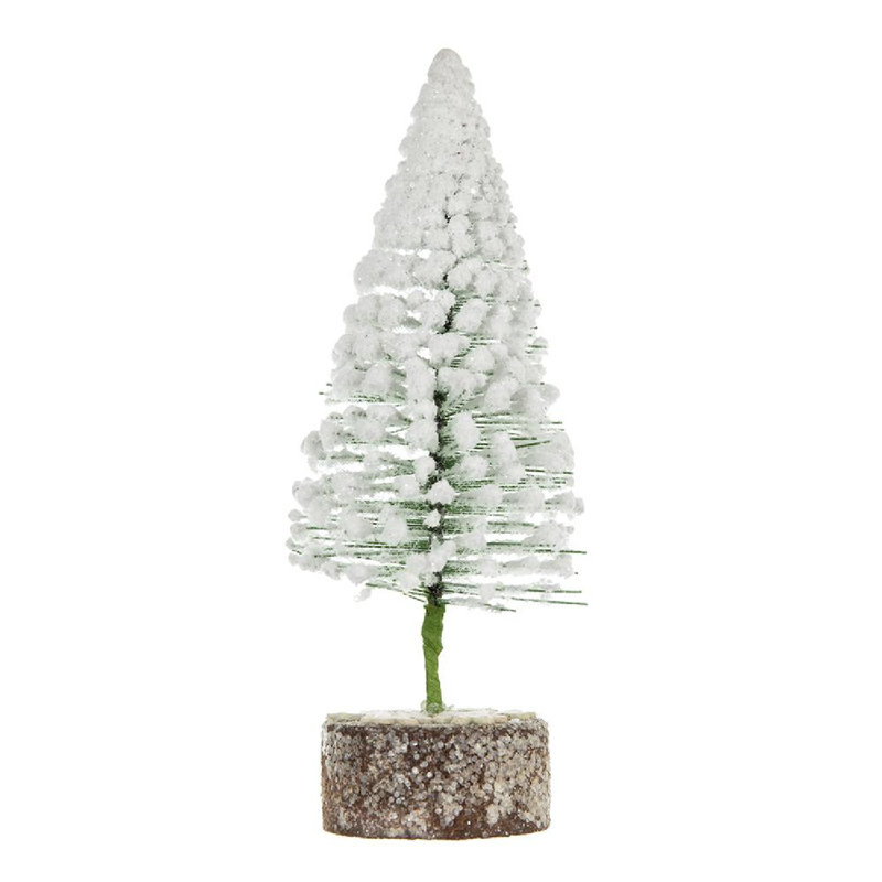6"H Pine Trees - Set of 12 - White
