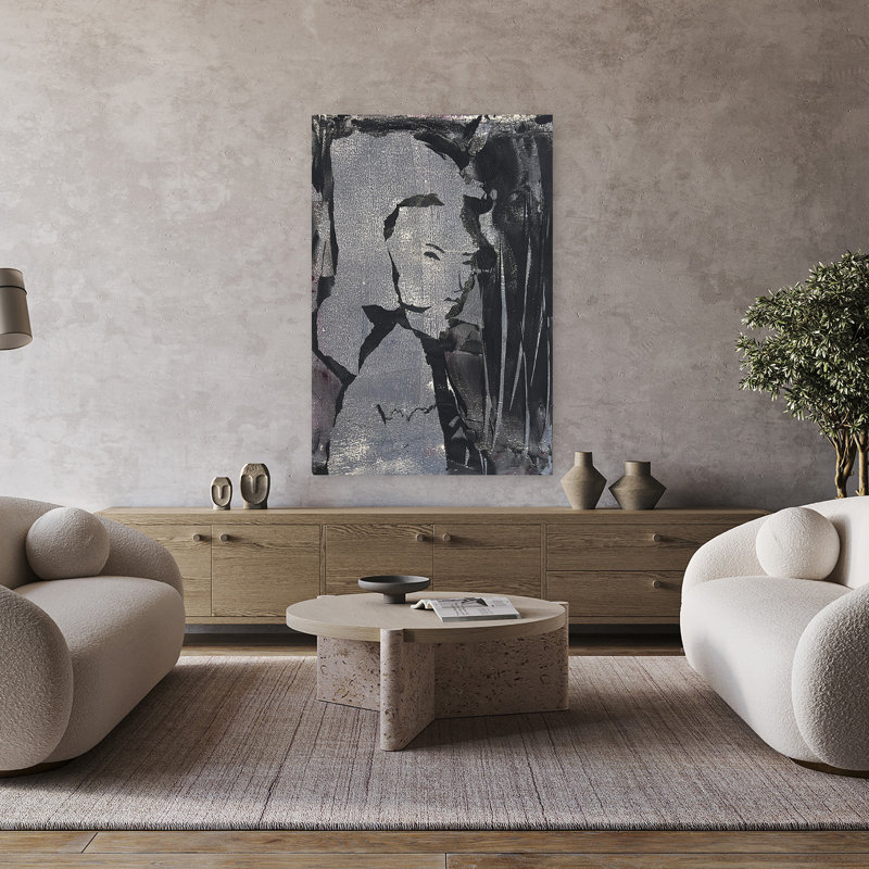 Art contemporain, art contemporain abstrait, H 48 po x l 32 po