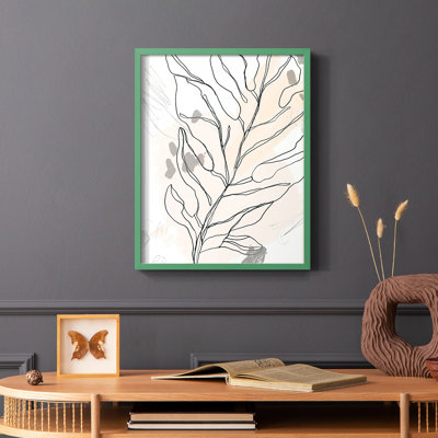 Palm Sketchbook III, reproduction encadrée - bois massif