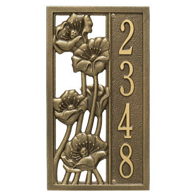Plaque d'adresse murale sur 1 ligne personnalisable
