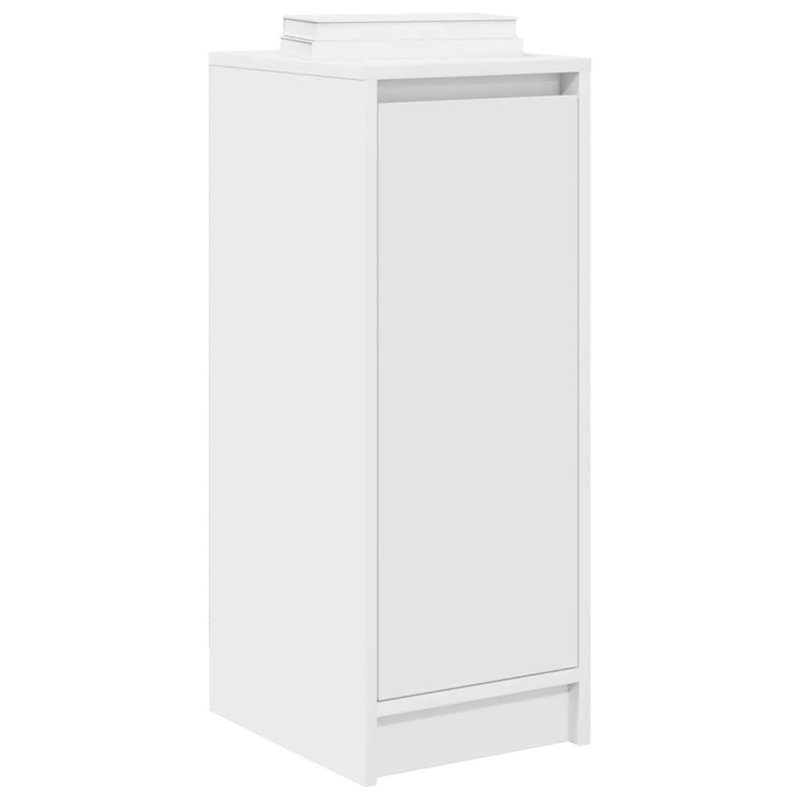 Shoe Cabinet 29.5X34x76 Cm Engineered Wood, White