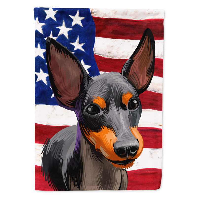 Polyester à 2 côtés 15 x 11 po drapeau de jardin, Terrier d'agrément anglais