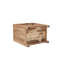 Table de chevet 2 tiroirs en bois d'acacia massif