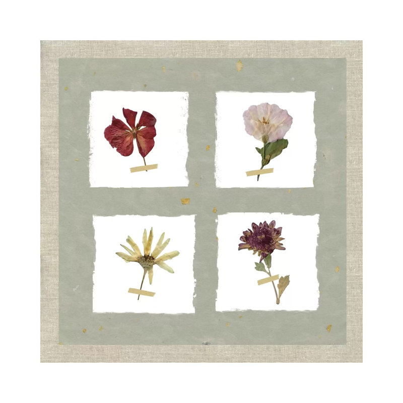 Pressed Blooms I 1 Piece Wrapped Canvas Wall Art, 66.04cm H x 66.04cm W