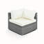 Choix de confort extérieur - 8 avec rembourrage épais et table basse Patio coussins beiges Gris Structure stable en fer