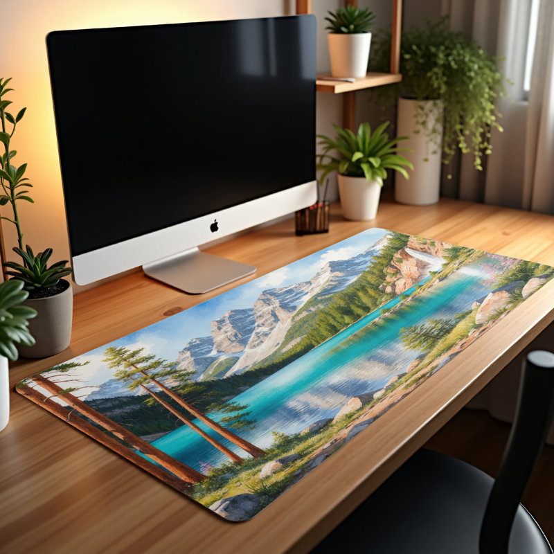 Polyester Desk Pad, 14.4x12.1