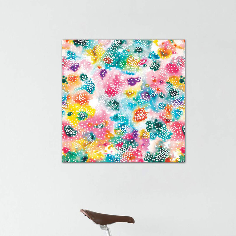Surface expérimentale colorée par Ninola Design - reproduction d'art, Toile tendue, Pas de tapis
