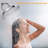 High Pressure Rainfall Shower Head, Shower Head 6 Inches (Excluding Elbow)-113431664