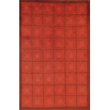 Geometric Area Rug in Red