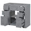 Meuble-lavabo 36 po sans lavabo, base d'armoire seulement, une armoire et six tiroirs-111640198