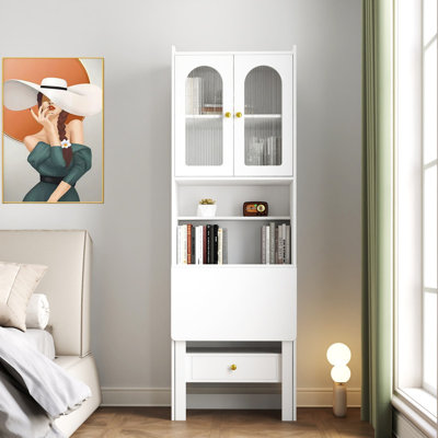 Table d'écriture pliable, armoire de bureau avec tablette et tiroir