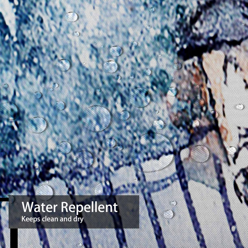 Rideau de douche Winter Snow, L 72 po x l 78 po
