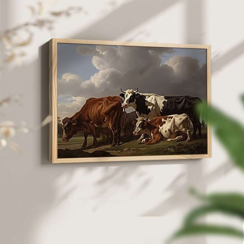 Faune - XXXIX - Reproduction encadrée - Restickable, H 8 po x l 10 po, Naturel