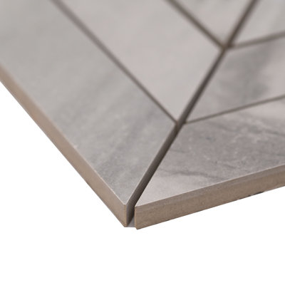 Ardena 12 in. x 15 in. Matte Porcelain Marble Look Floor and Wall Tile