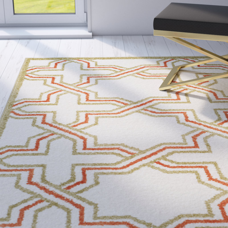Tapis géométrique Thornbury Performance, Rectangle 5 pi 3 po x 8 pi