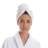 Waffle Twist Hair Towel White