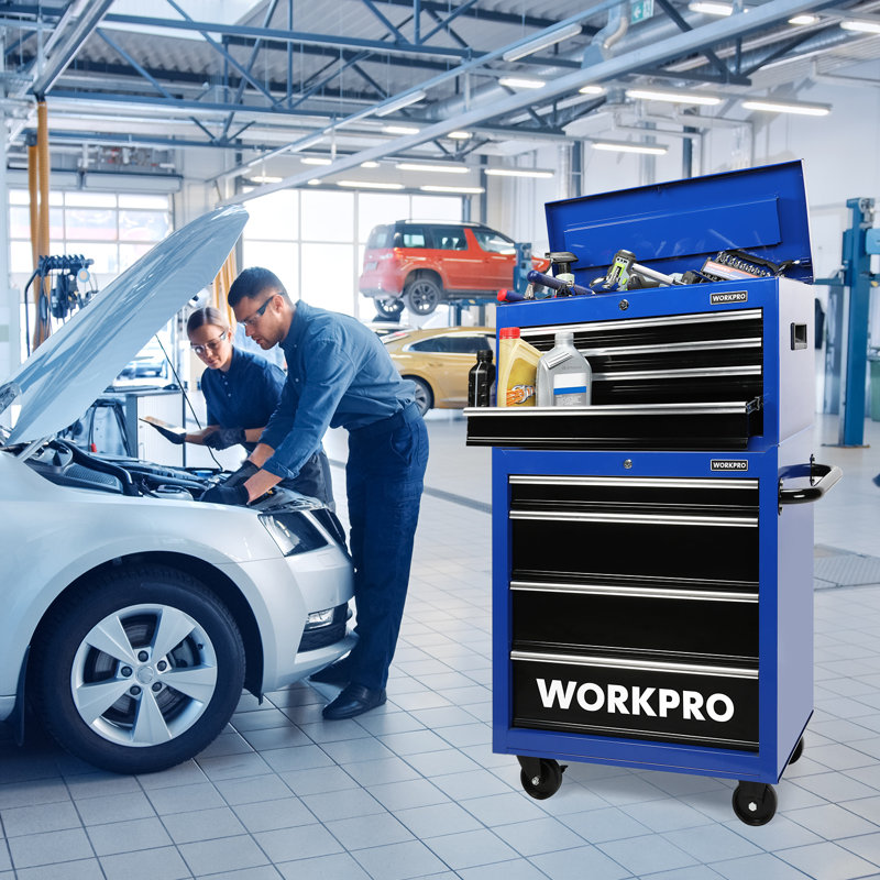 4-Drawer Tool Chest, 26-Inch Rolling Metal Tool Storage Cabinet with Casters,450 lbs Load Capacity
