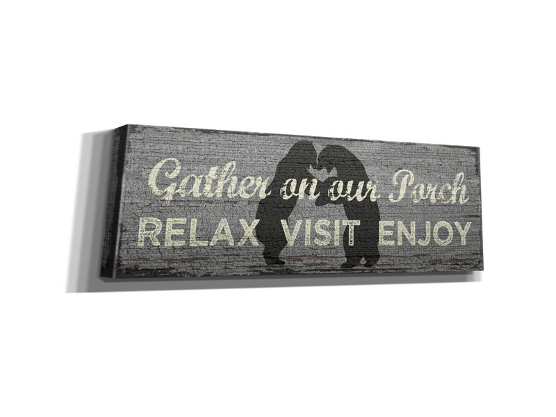  «Porch» par Erin Clark, art mural sur toile, 60 po x 20 po