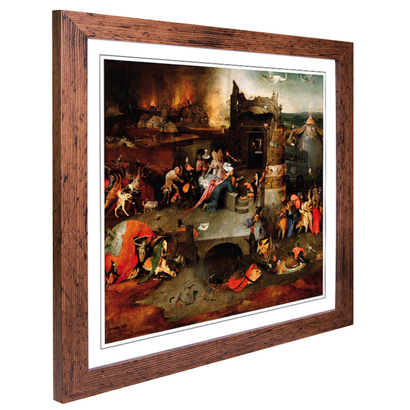 Hieronymus Bosch - Single Picture Frame Painting, Walnut