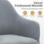 Velvet Fabric Swivel Office Chair-1904605651