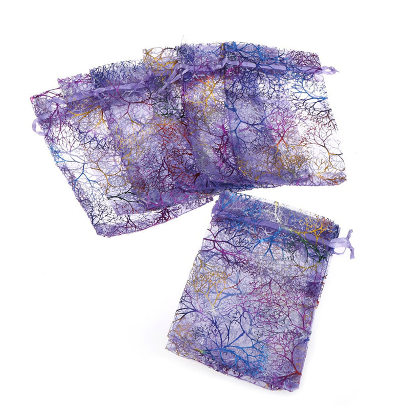 Sacs-cadeaux Coralline, Mauve, H 4 po x l 3 po