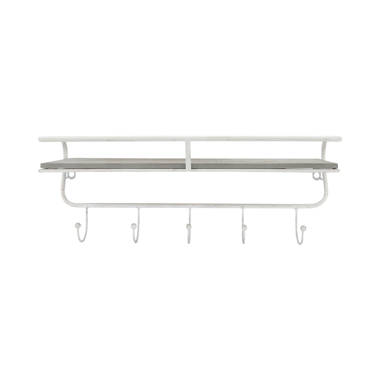 Black Wall Shelf with Hooks Sold by at Home