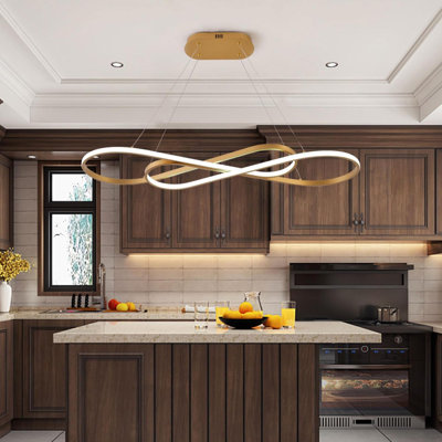 Led Chandeliers For Dining Room Light Fixture Modern Led Pendant Light Kitchen Island Lighting For Kitchen Island Chandelier Over Table Dimmable Adjustable Height Pendant Light Ceiling Hanging