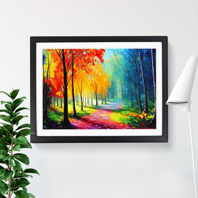 Colourful Spring Forest - Single Picture Frame Print