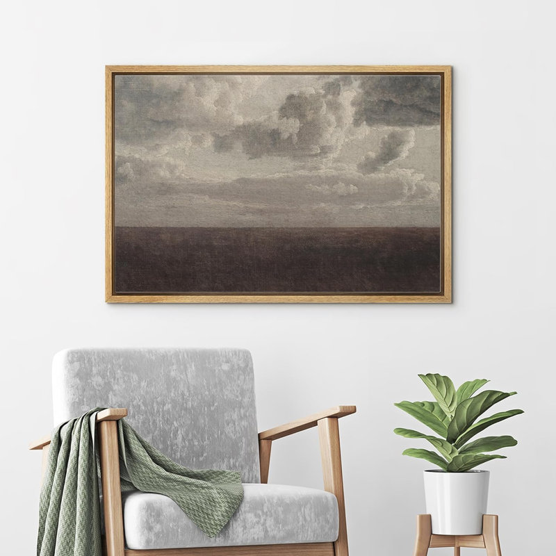 Bureau de chambre à coucher pastel orage pastel paysage nature beaux-arts grand mur photos, H 24 po x l 36 po x P 1,5 po