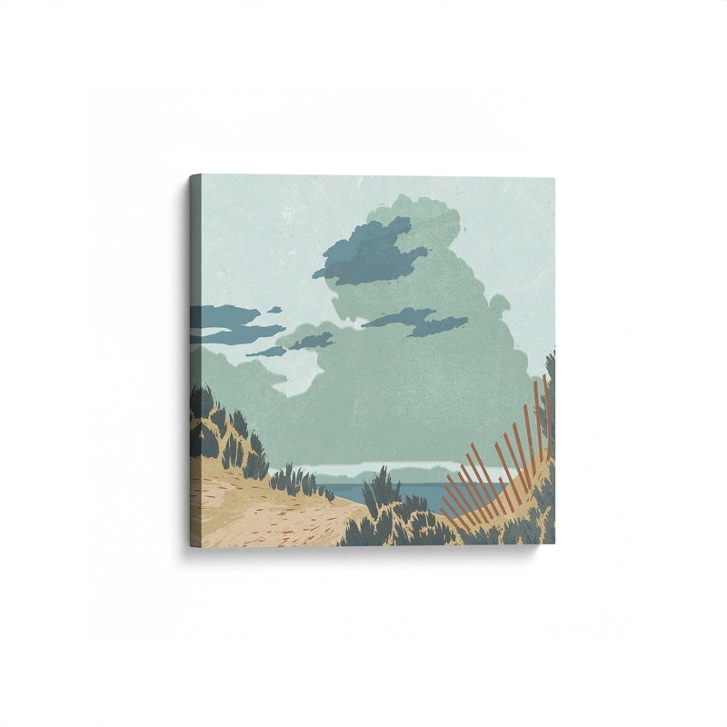 Dunes and Fences I, reproduction d'art sur toile tendue, H 32 po x l 32 po