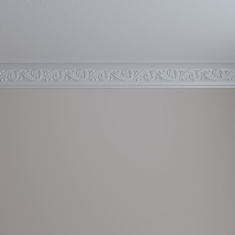 4 3/8"H x 2 3/8"P x 5"F x 94 1/2"L Melchor Crown Moulding