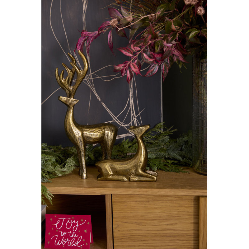 Figurine de renne Prancer 7,75 po x 4,25 po x 16 po