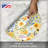 Floral Bee Reversible Round Easy Care Placemat 4-Pack