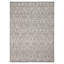 Tapis unique rectangulaire gris de 5 pi 3 po x 7 pi 3 po Helouisa