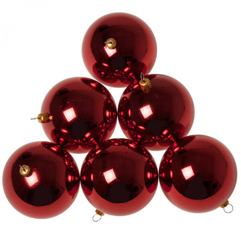 8cm Bauble, Red