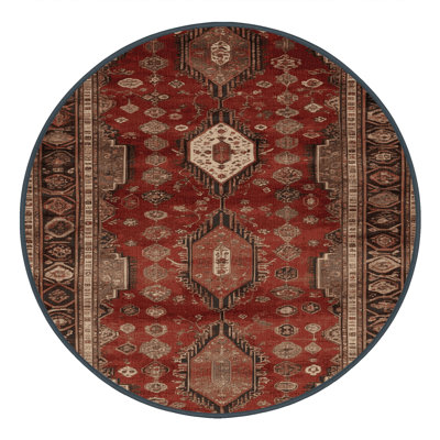 Machine Washable Turkish Brown Area Rug