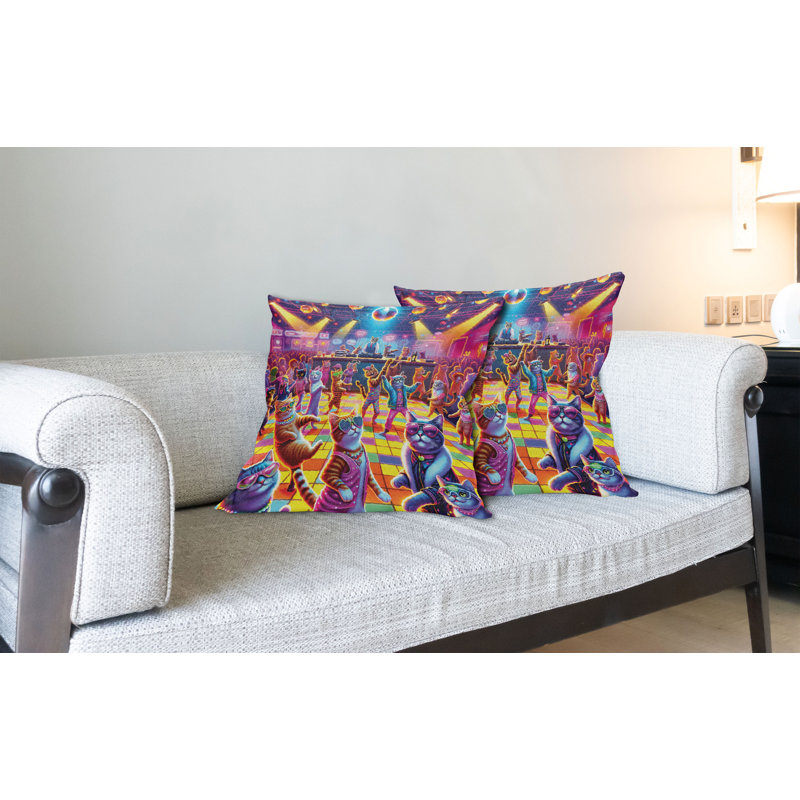 Fabric Reversible Throw Pillow, 16"H x 26"W, Rectangle