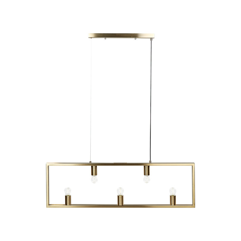 Bayas 5 - Light Brass Square/Rectangle Pendant