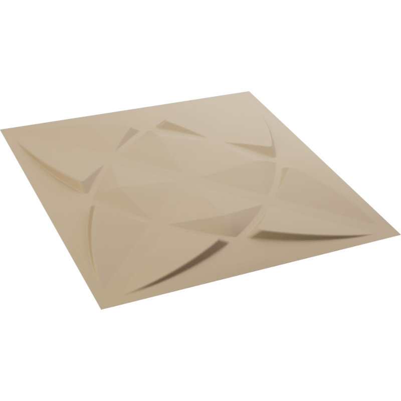 Panneau mural 3D décoratif Blossom EnduraWall, Beige fumé satiné UltraCover
