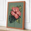 Pink Hibiscus Study Botanical - Wrapped Canvas-1457867311-1457867319