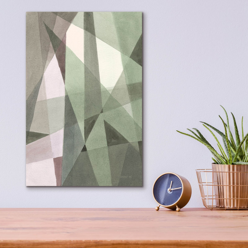 «Light Angle 1 Reseda» par Danhui Nai, art mural en verre acrylique, H 16 po x l 12 po x P 0,13 po